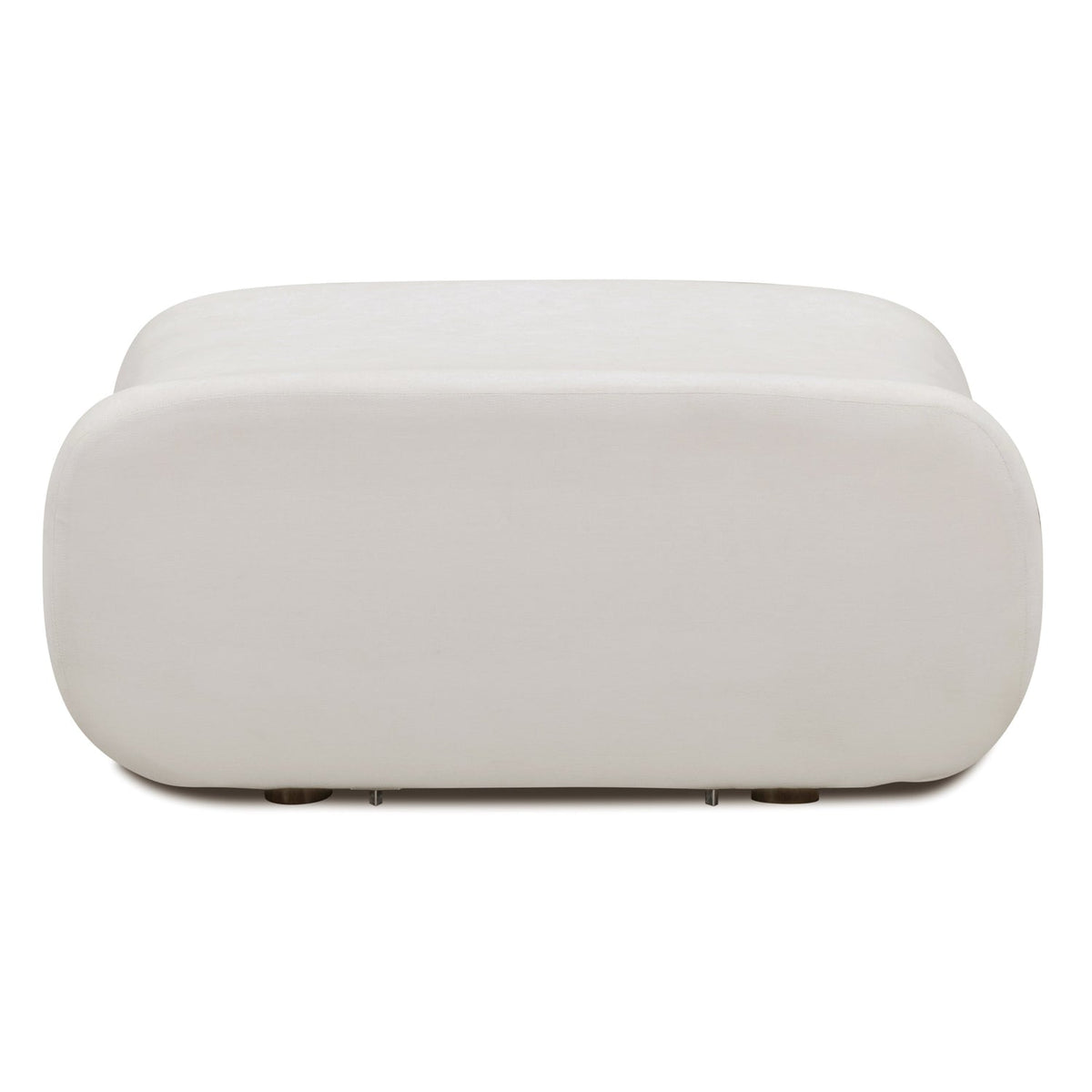 TOV Furniture Zenith Cream Upcycled Ottoman