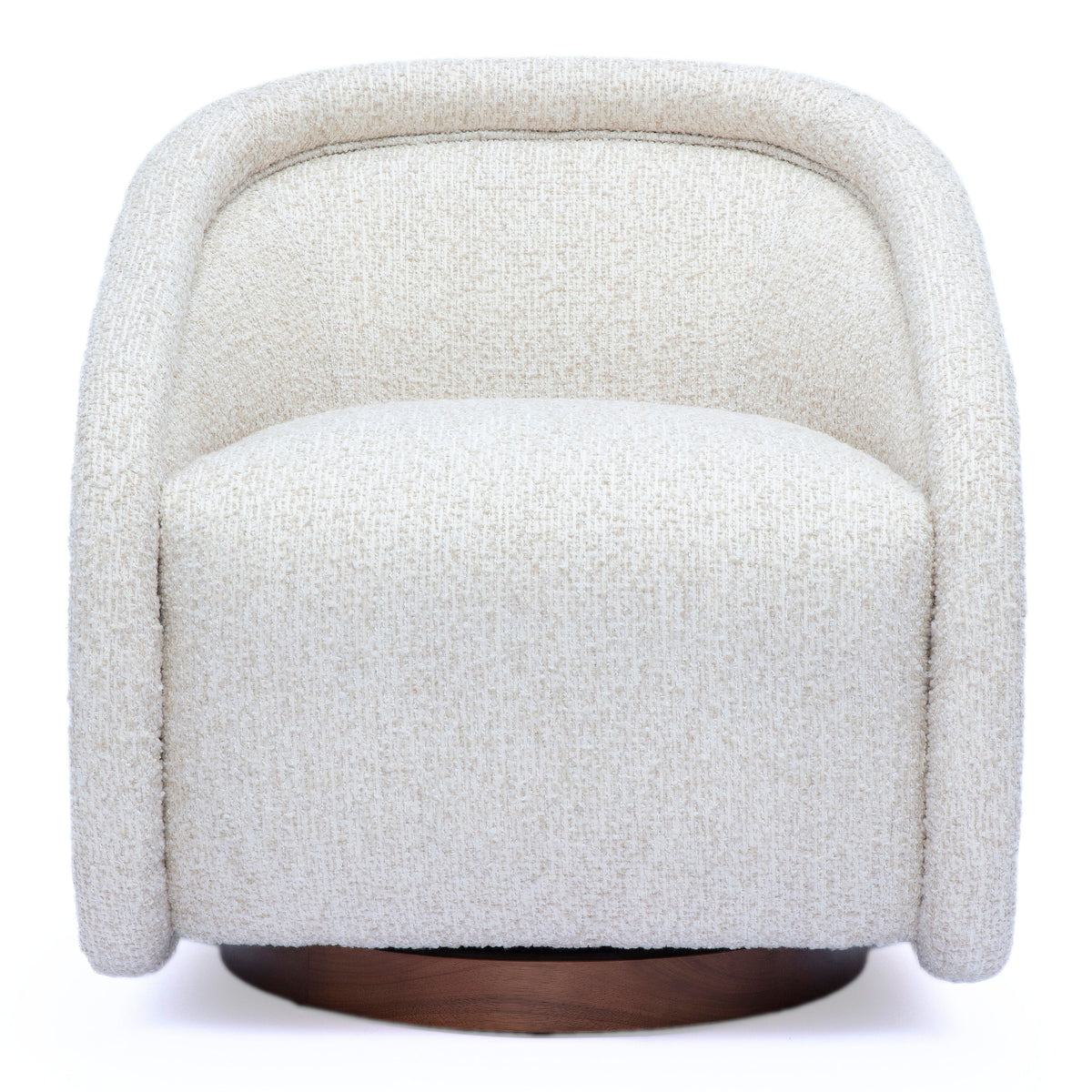 TOV Furniture Clarke Cream Performance Boucle Swivel Chair