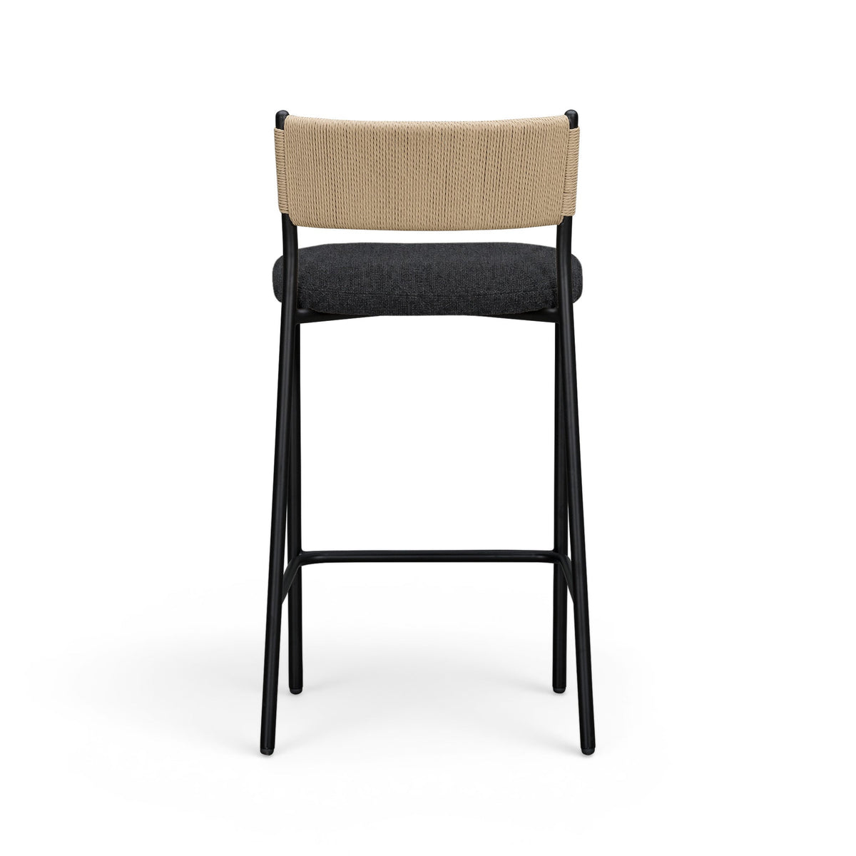 TOV Furniture Celine Black Boucle Counter Stool