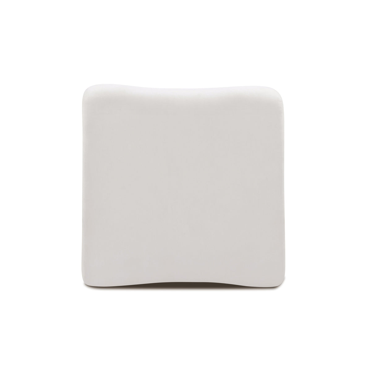 TOV Furniture Zenith Cream Upcycled Ottoman