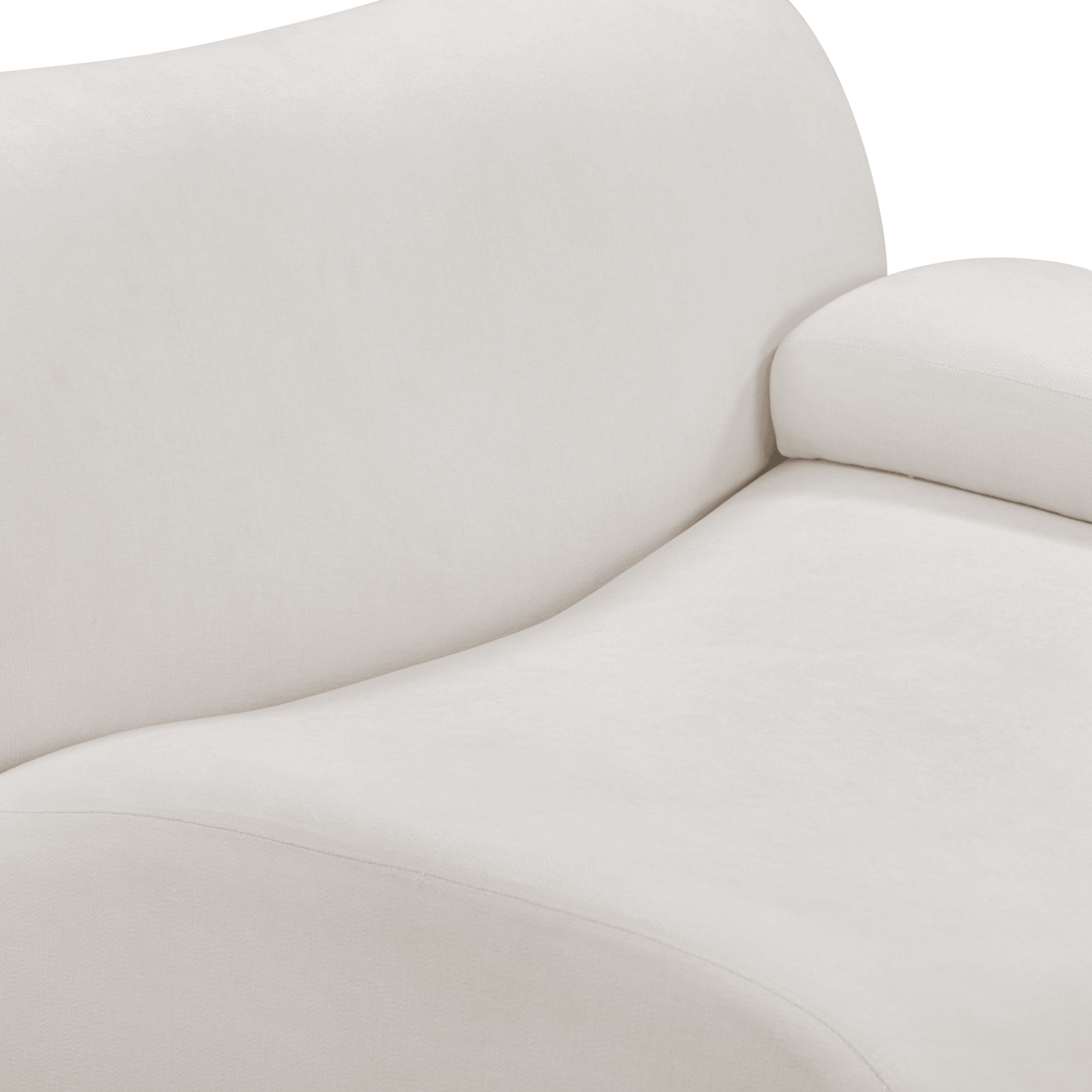 TOV Furniture Zenith Cream Upcycled Modular 5-Piece Sectional Sofa