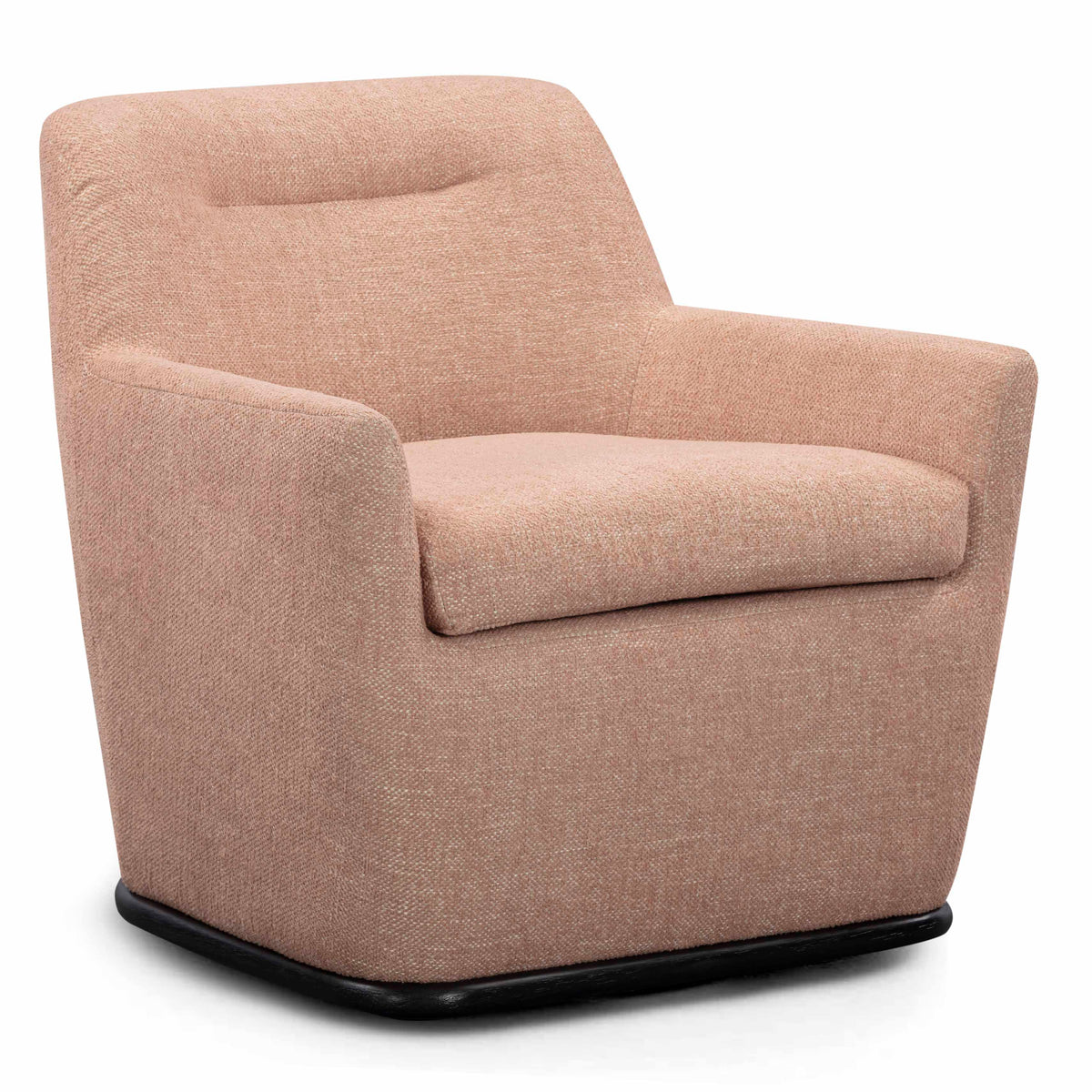 TOV Furniture Mado Peach Swivel Chair in Peach Fabric, primary product view