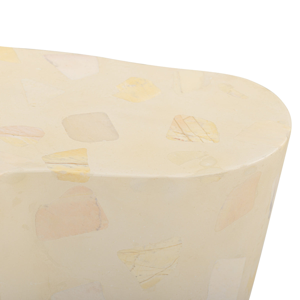 TOV Furniture Slab Faux Terrazzo Indoor/Outdoor Side Table