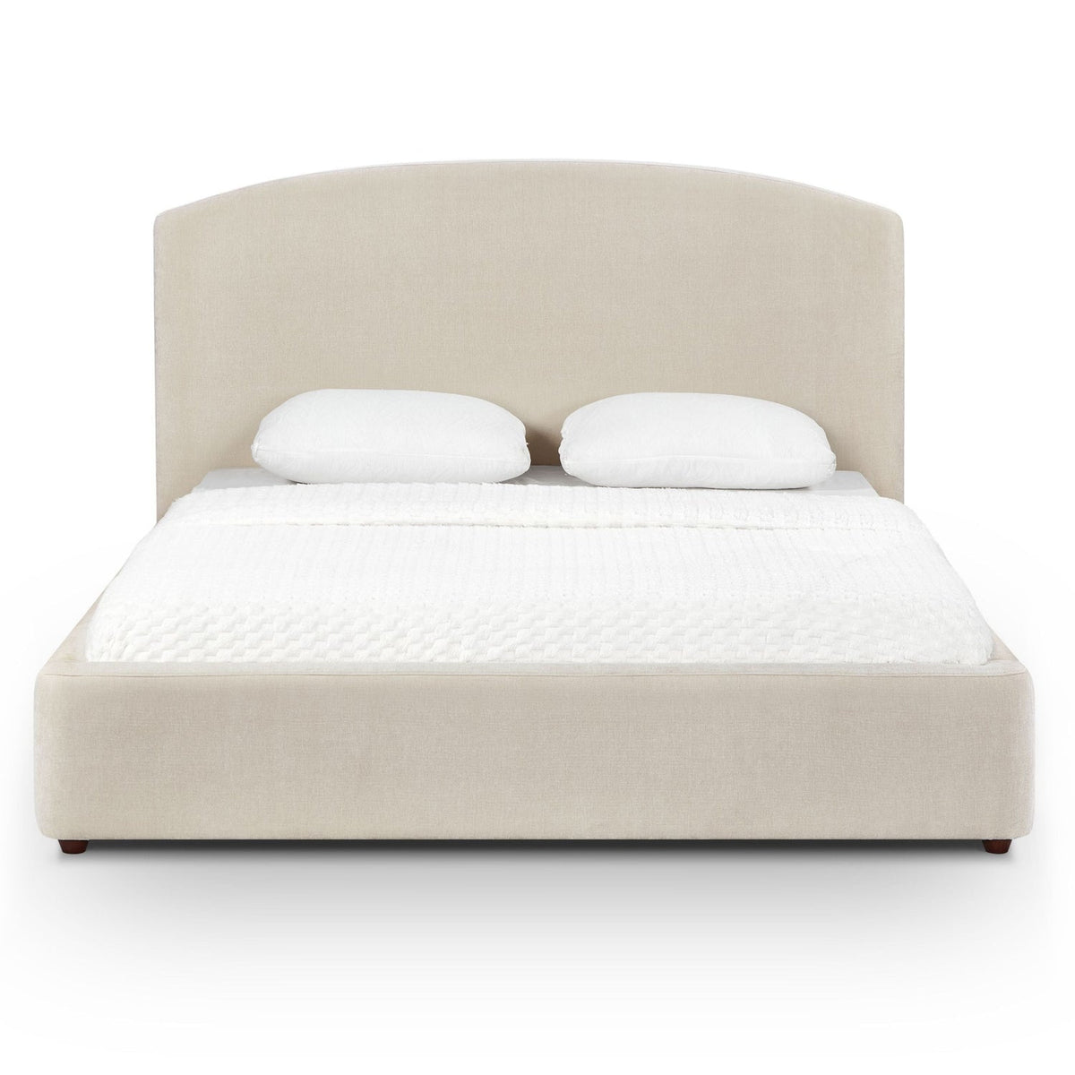 TOV Furniture Leah Cream Performance Chenille Bed