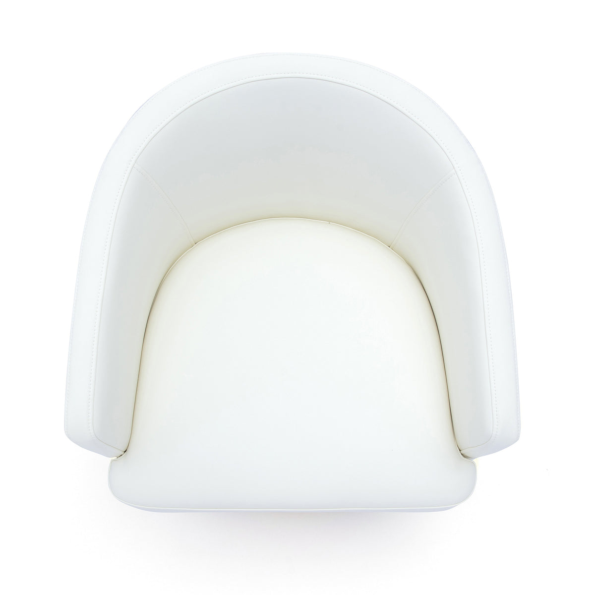 TOV Furniture Kristen Off White Rolling Desk Chair
