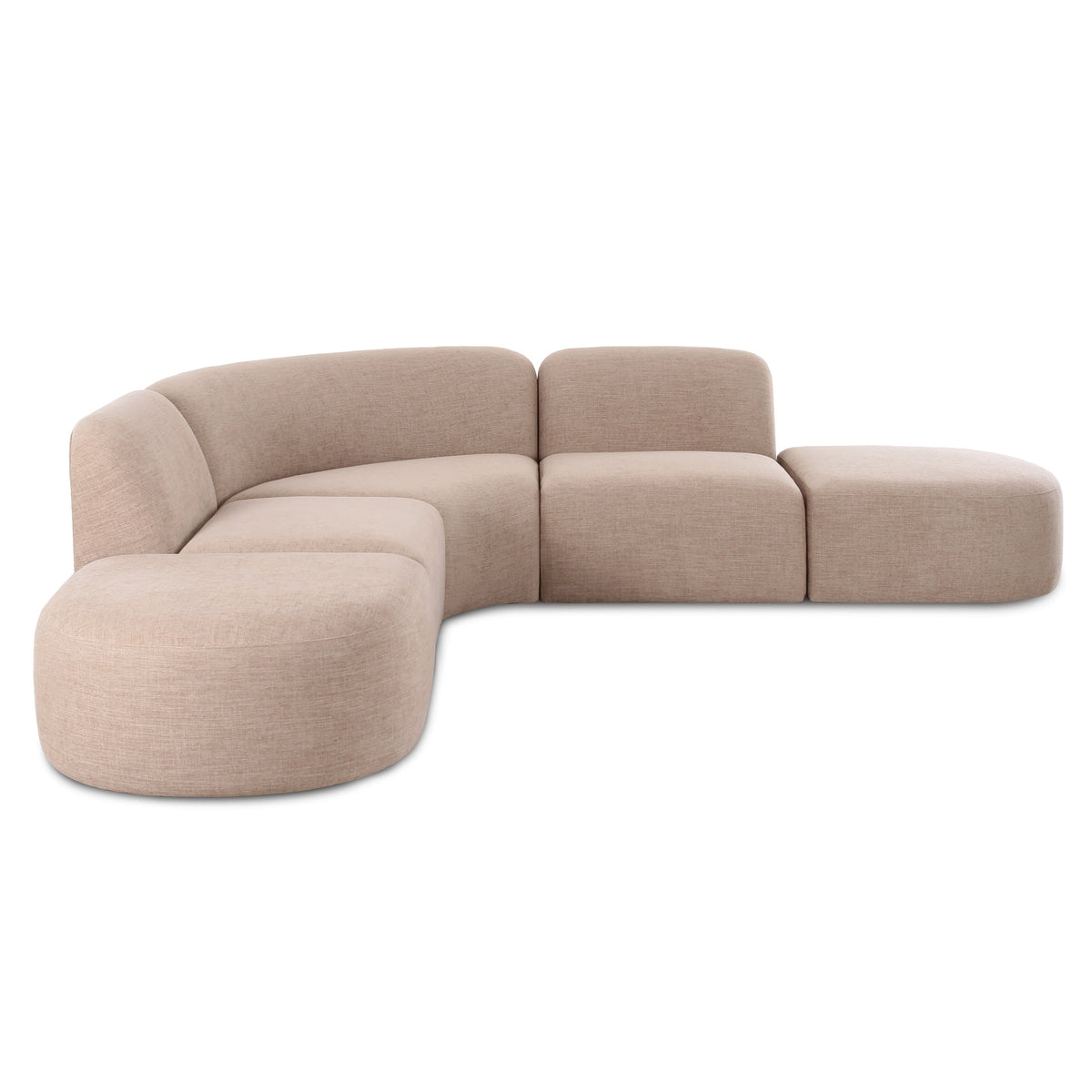 TOV Furniture Gorge Tan 5-Piece Modular Euro Sectional Sofa