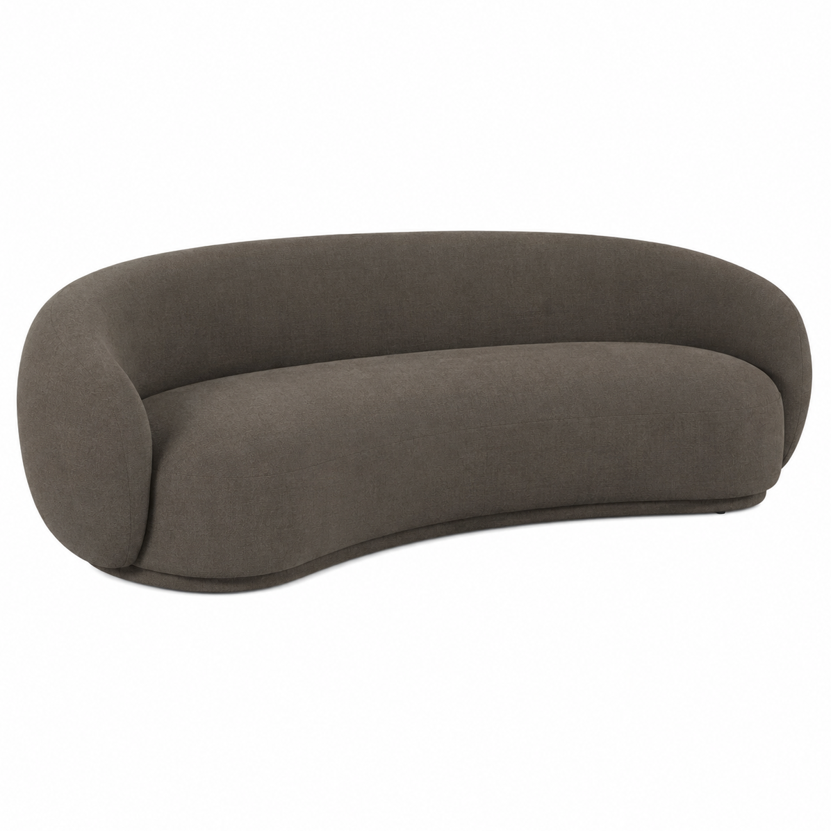 TOV Furniture Kendall Java Brown 89in Sofa in java brown chenille, primary product view