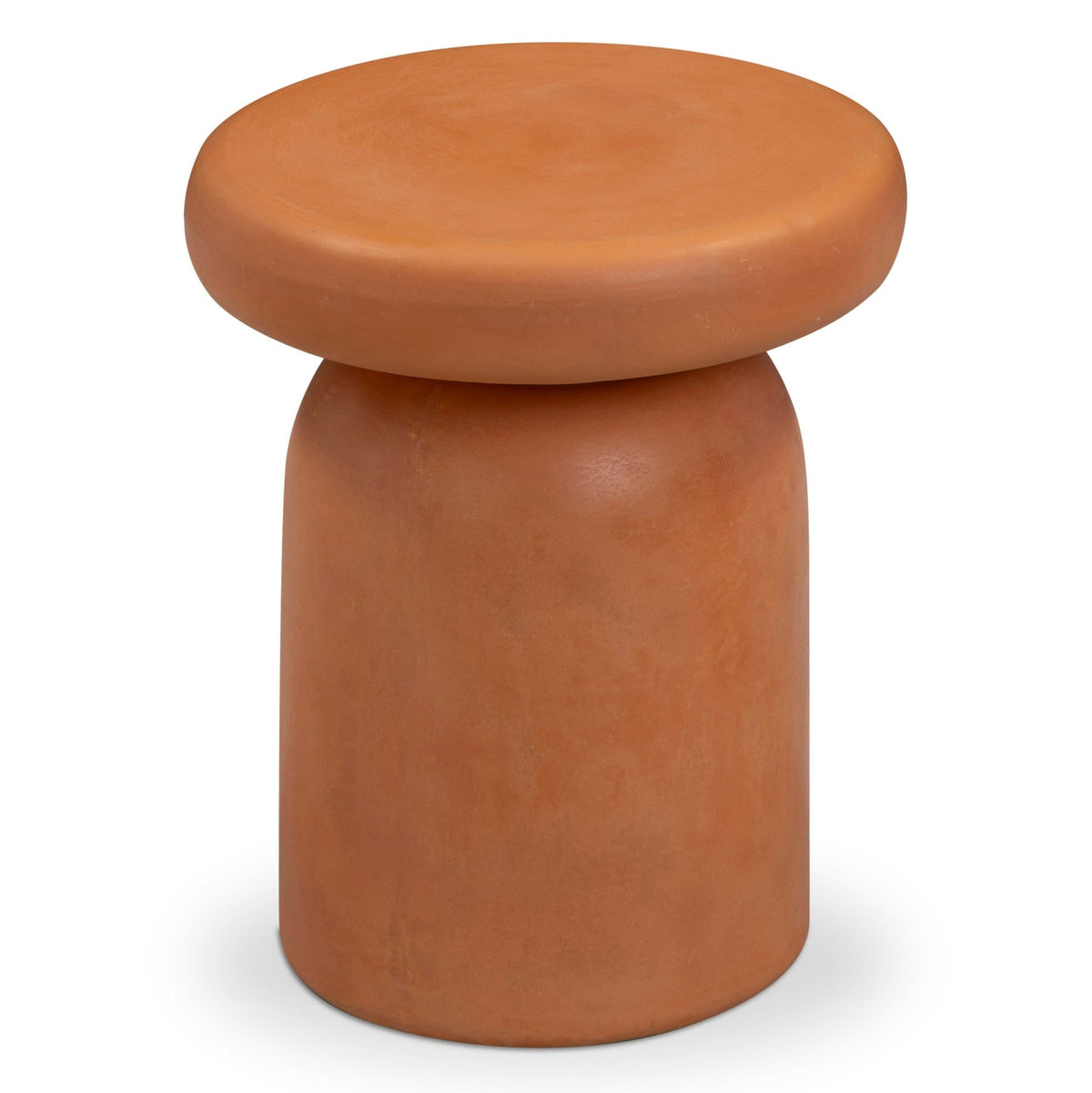 TOV Furniture Lydia Orange Concrete Indoor/Outdoor Side Table