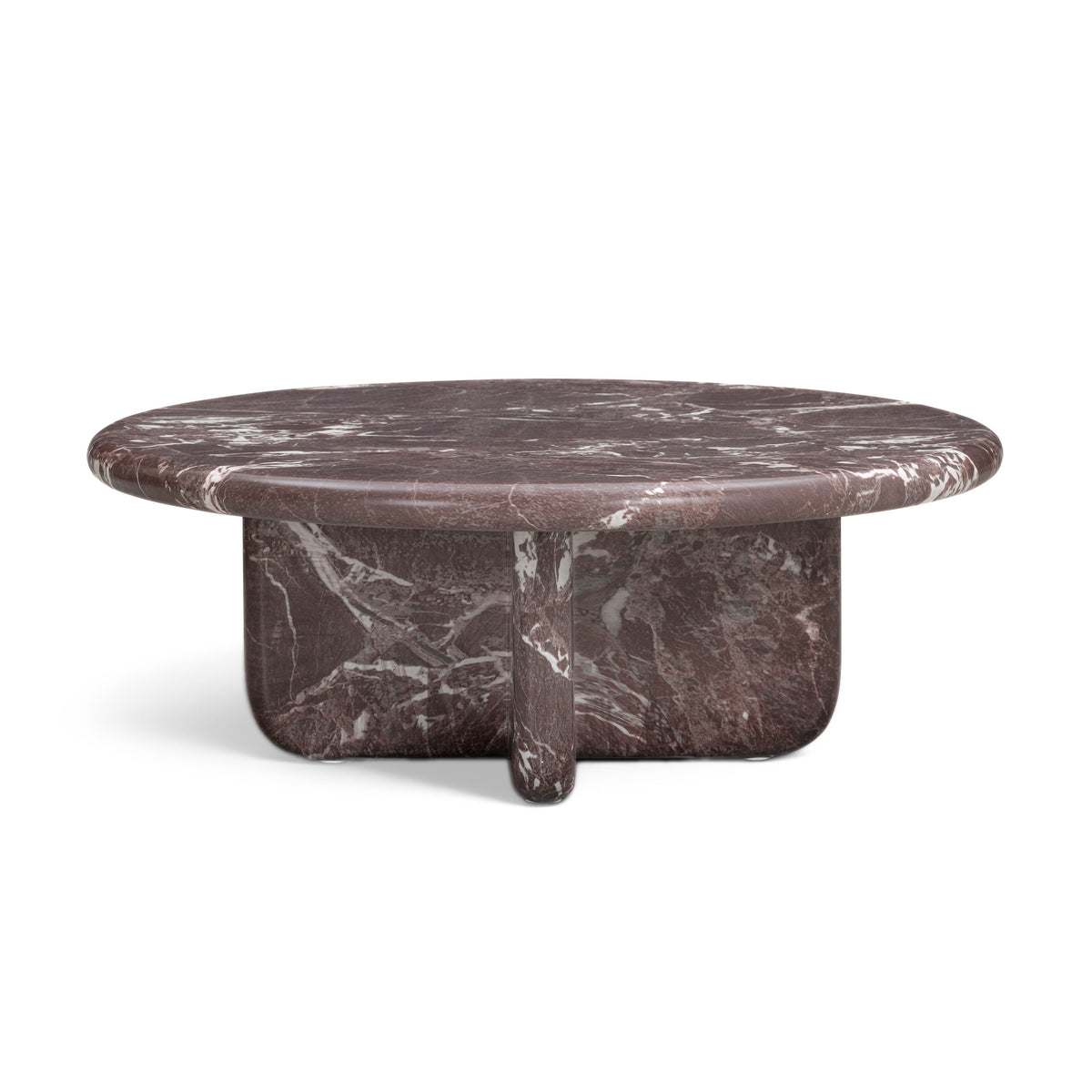 TOV Furniture Juju 2-Piece Faux Marble Indoor/Outdoor Nesting Coffee Table Set