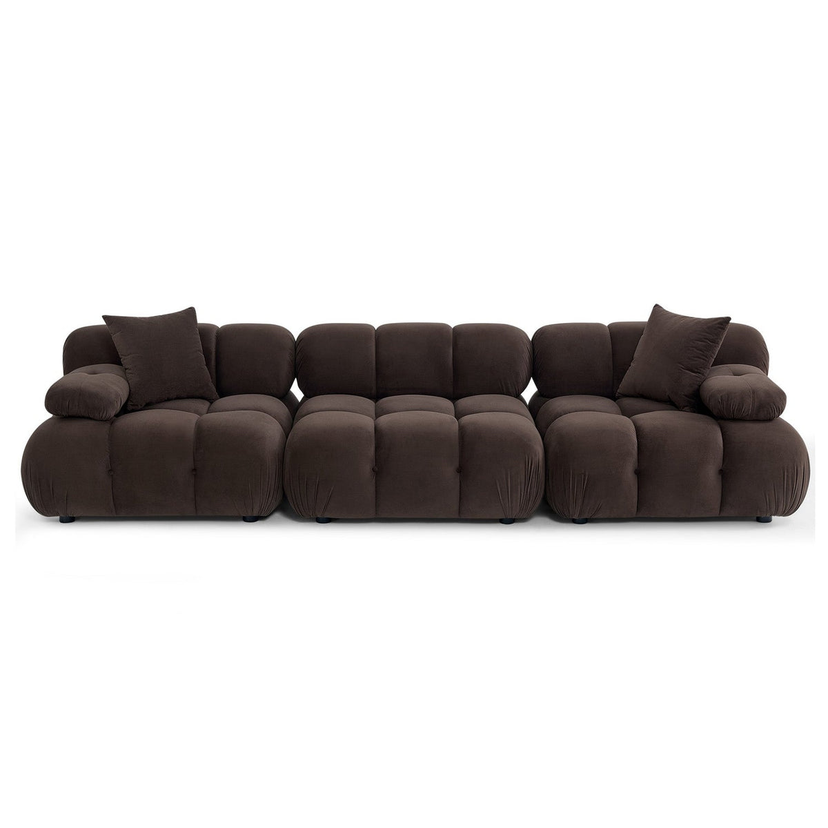 TOV Furniture Calliope Dark Brown 118in Modular Sofa