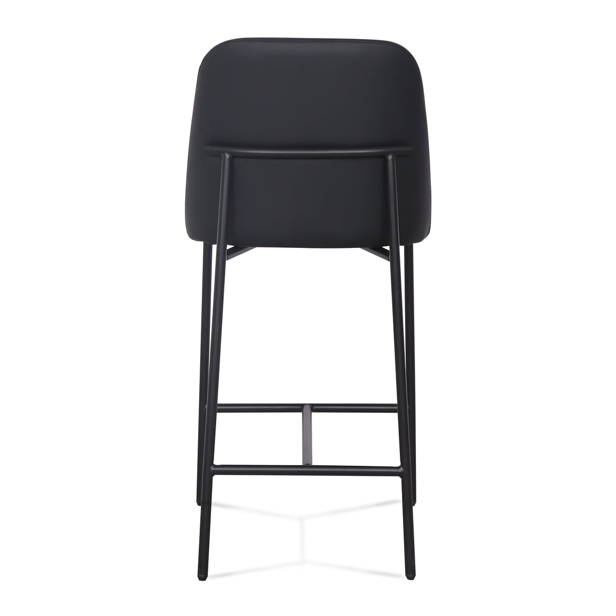 TOV Furniture Sydney Black Performance Vegan Leather Counter Stool Set of 2