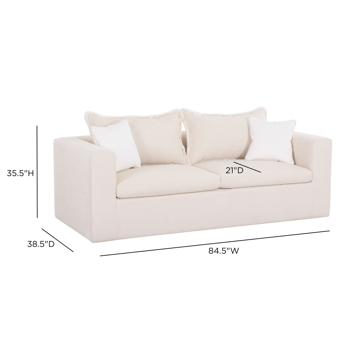 TOV Furniture Salty Cream Indoor/Outdoor Sofa