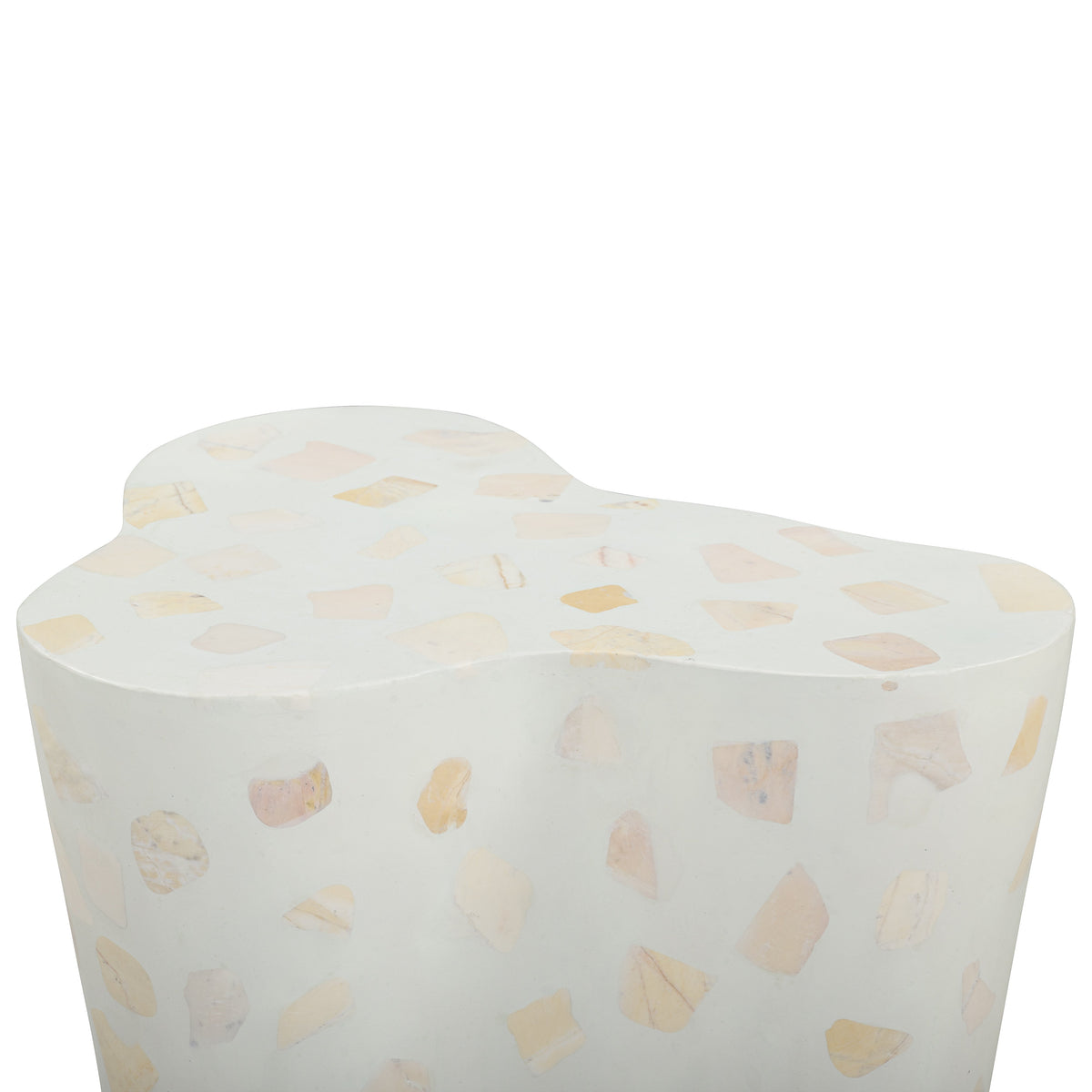 TOV Furniture Slab Faux Terrazzo Indoor/Outdoor Side Table