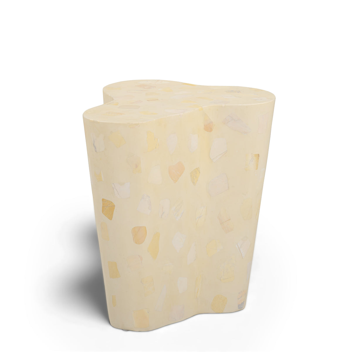 TOV Furniture Slab Faux Terrazzo Indoor/Outdoor Side Table