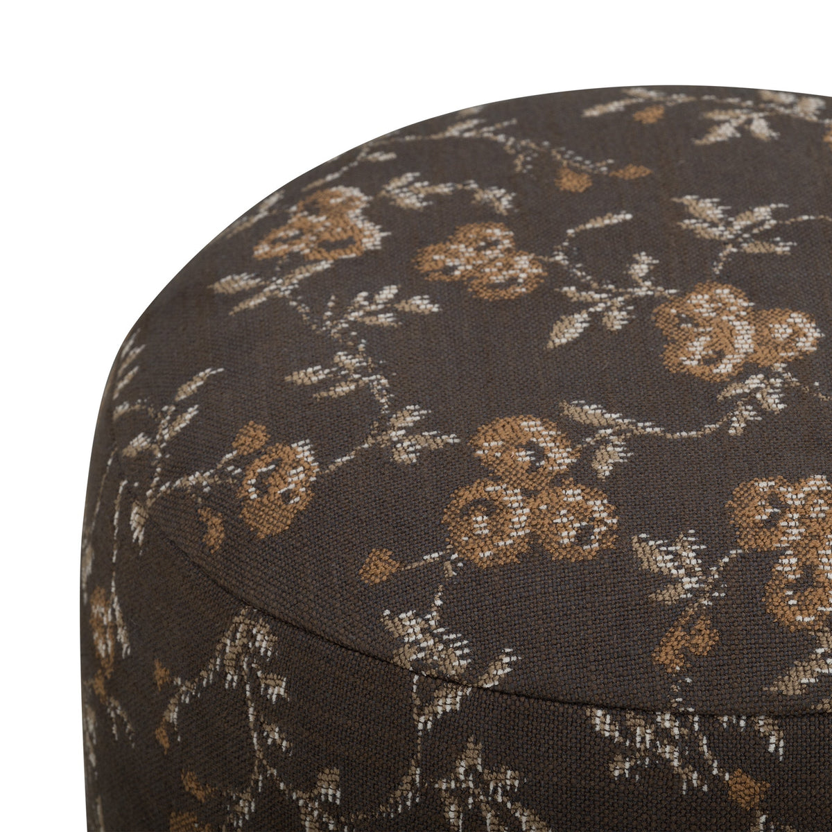 TOV Furniture Bisou Jave Floral Performance Jacquard Ottoman