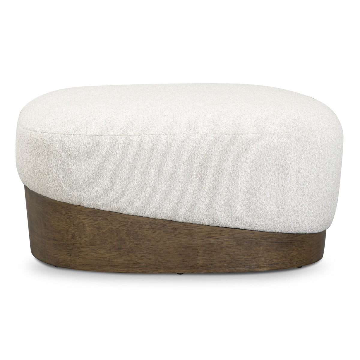 TOV Furniture Domina Off White Boucle Ottoman