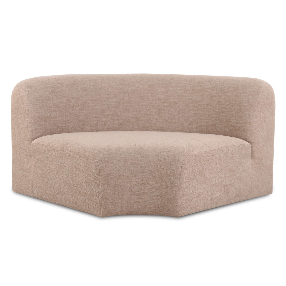 TOV Furniture Gorge Tan Modular Corner Wedge in tan linen, primary product view