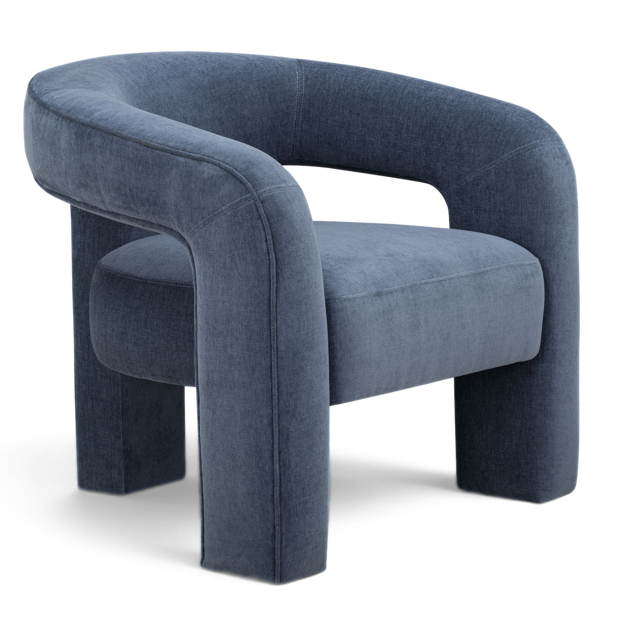 TOV Furniture Malone Blue Denim Accent Chair