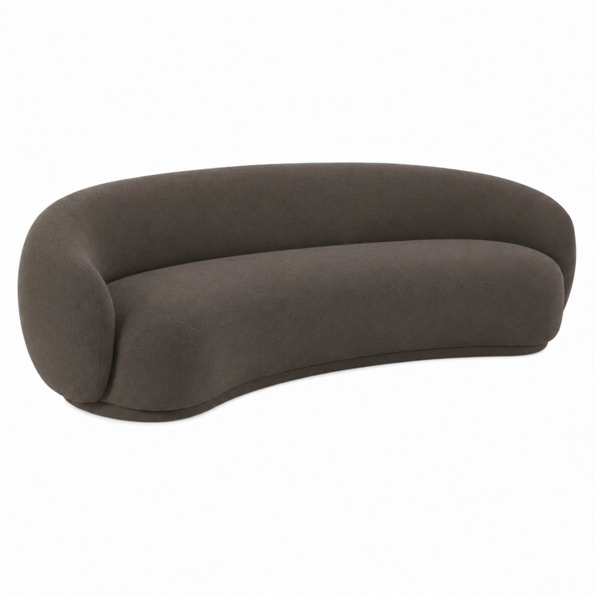 TOV Furniture Kendall Java Brown 19in Sofa in java brown chenille, primary product view