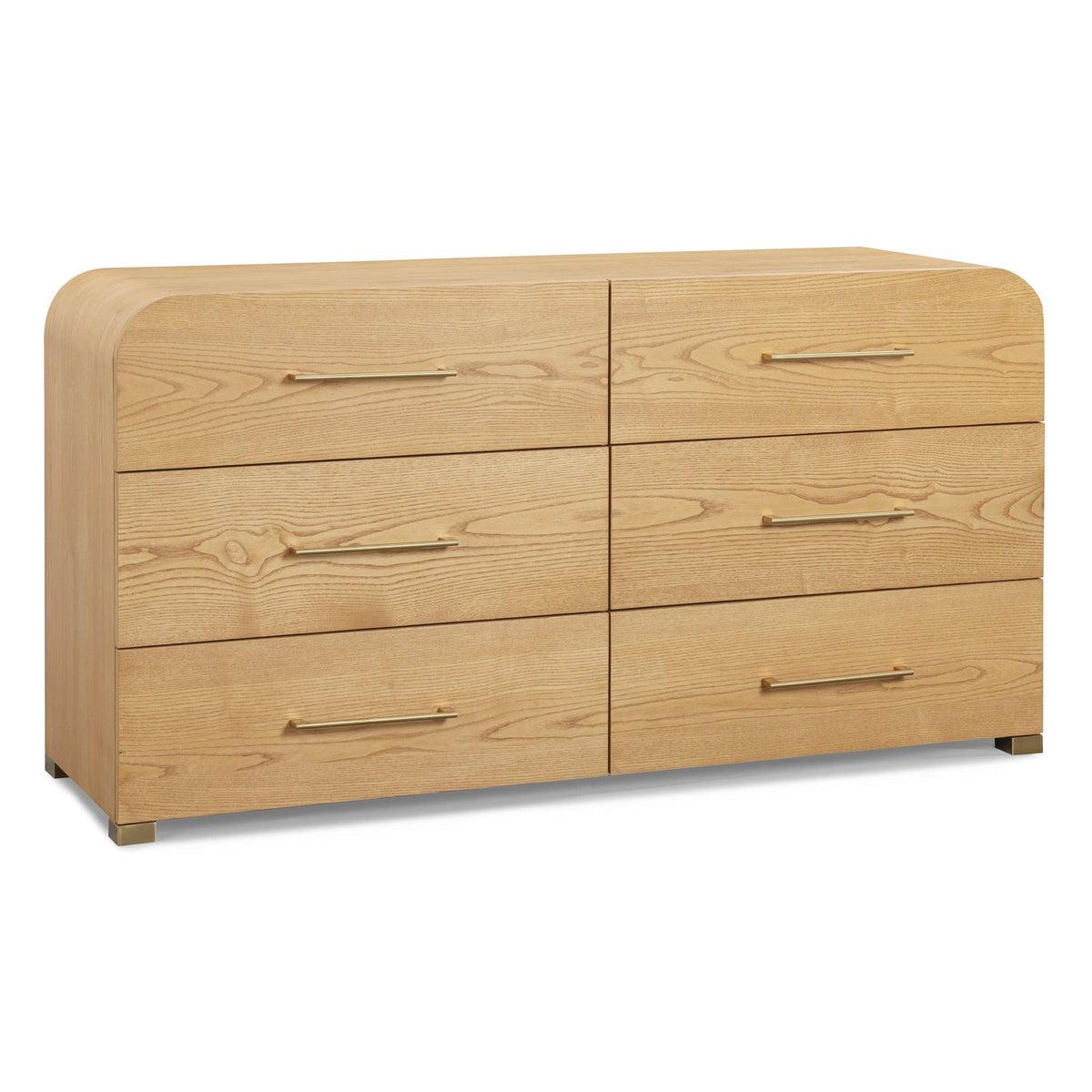 TOV Furniture Marissa Natural Ash 6-Drawer Dresser in natural ash, primary product view