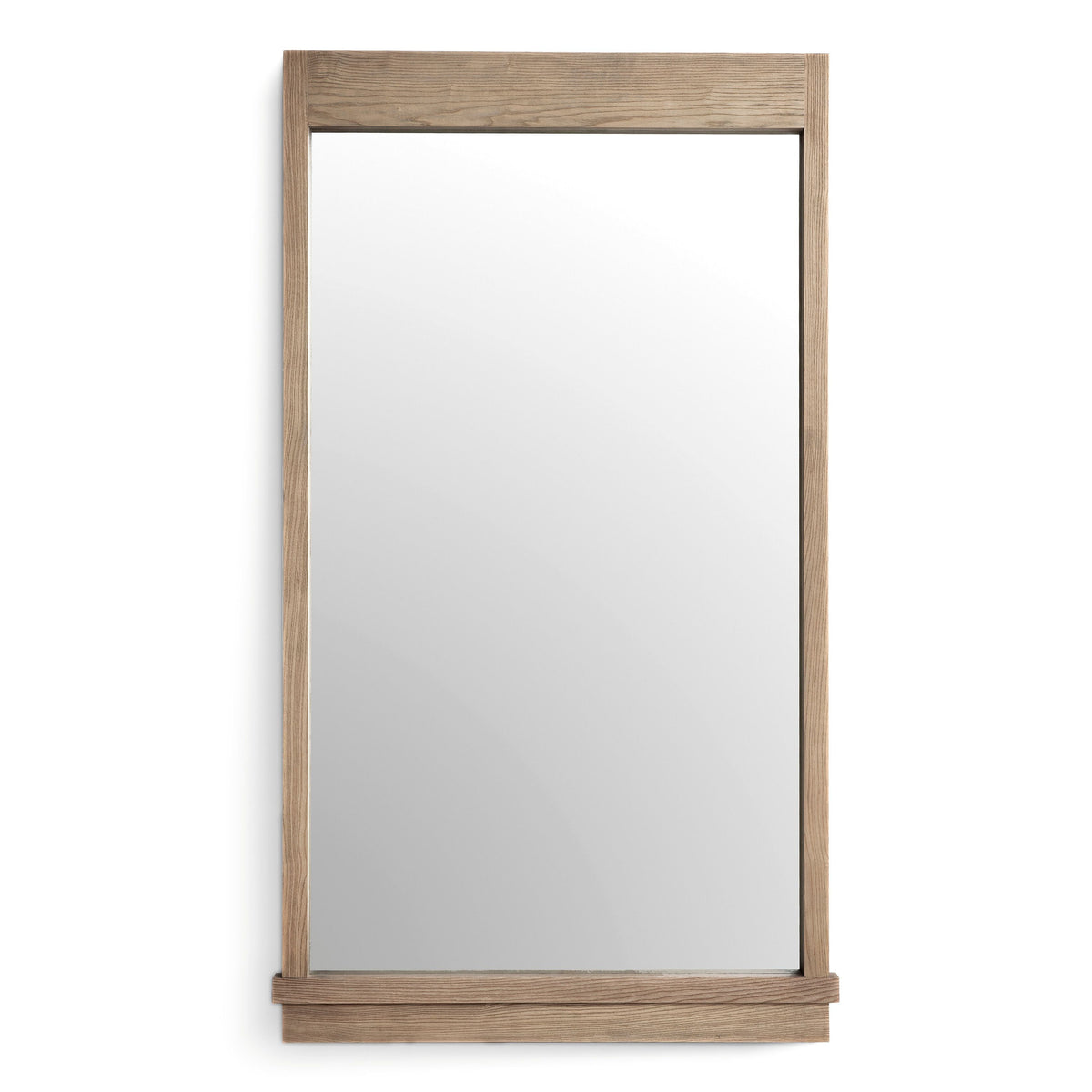 TOV Furniture Aimee Brushed Ash Floor Mirror in natural ash, primary product view