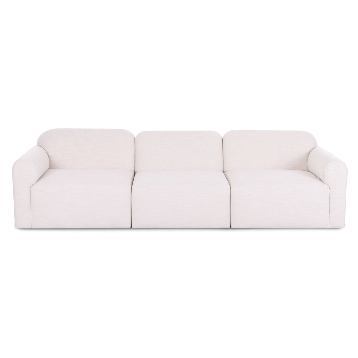 TOV Furniture Gorge Cream 116in Modular Sofa in cream linen, primary product view