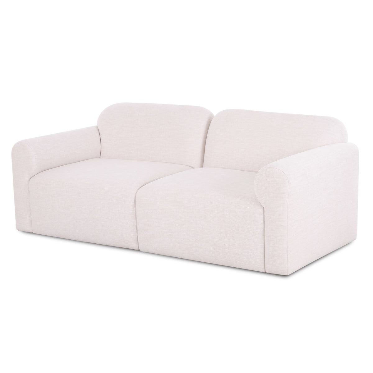 TOV Furniture Gorge Cream 81in Modular Loveseat