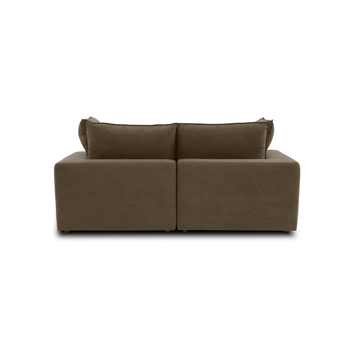 TOV Furniture Cali Chocolate Velvet 80in Modular Loveseat