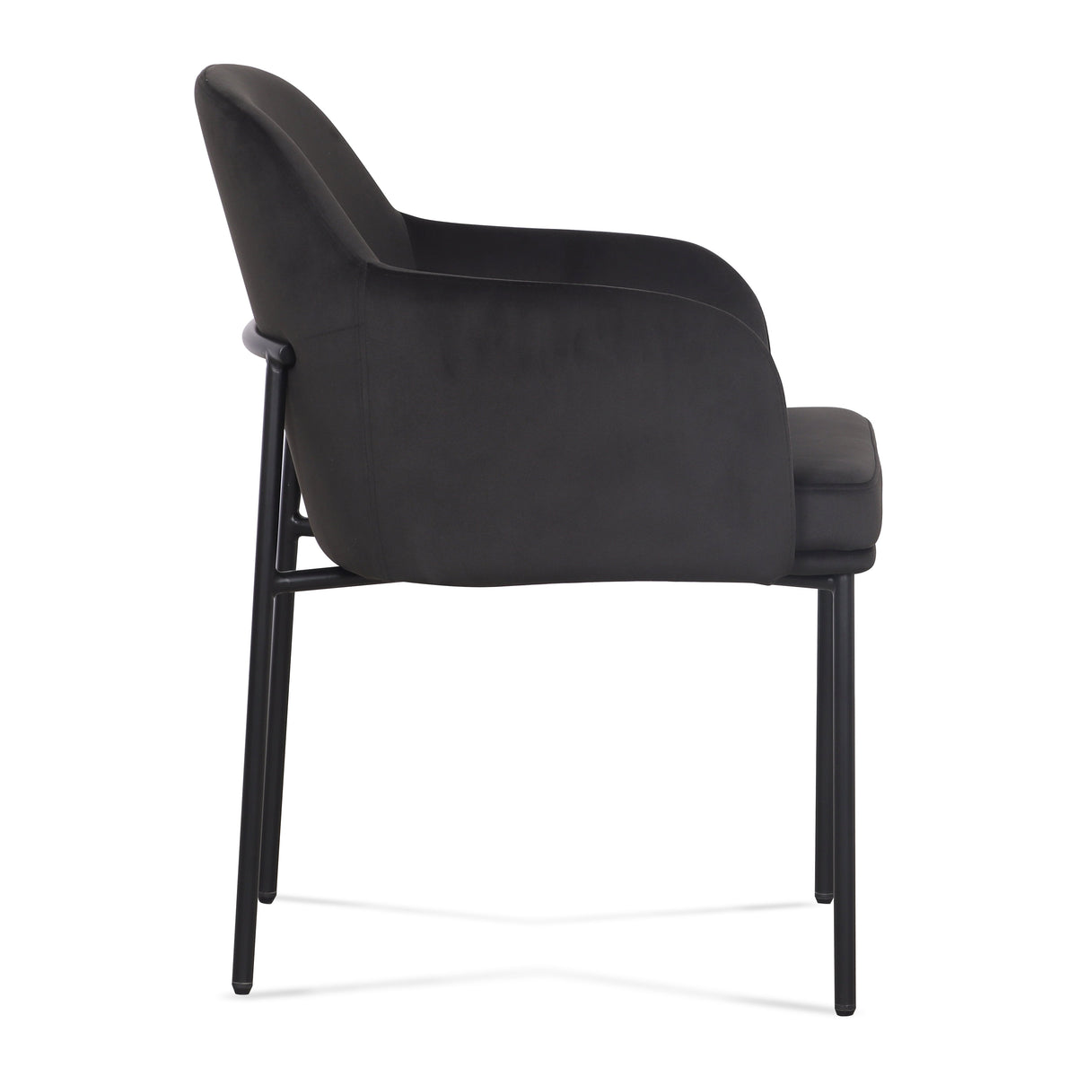TOV Furniture Sydney Black Performance Velvet Armchair Set of 2