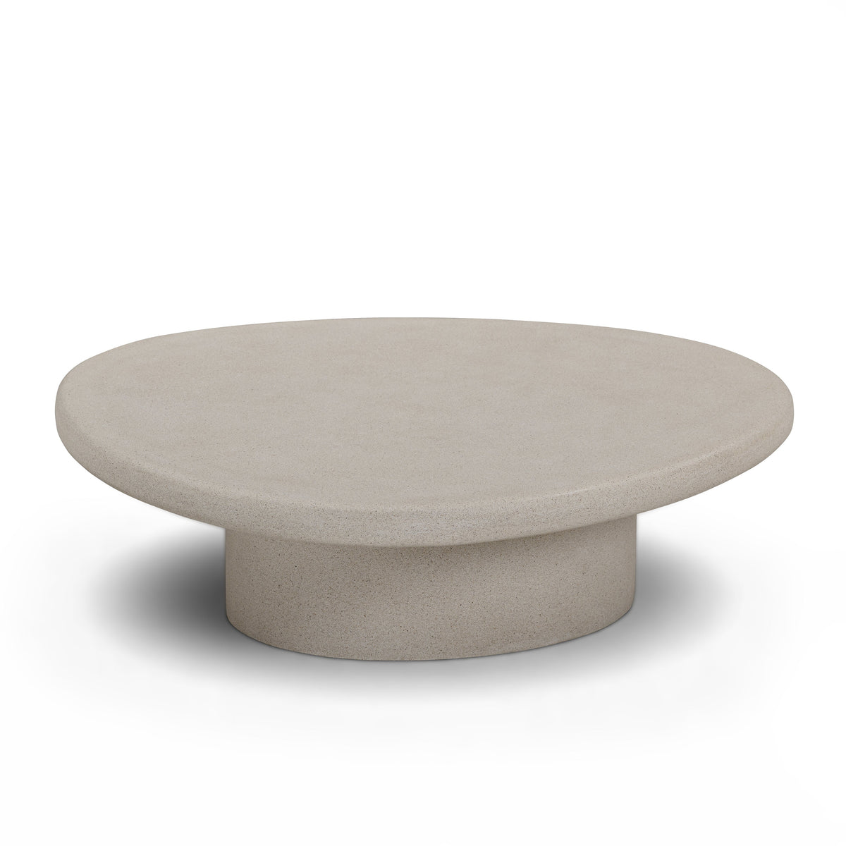 TOV Furniture Jade Cream Concrete Indoor/Outdoor Nesting Coffee Table Set