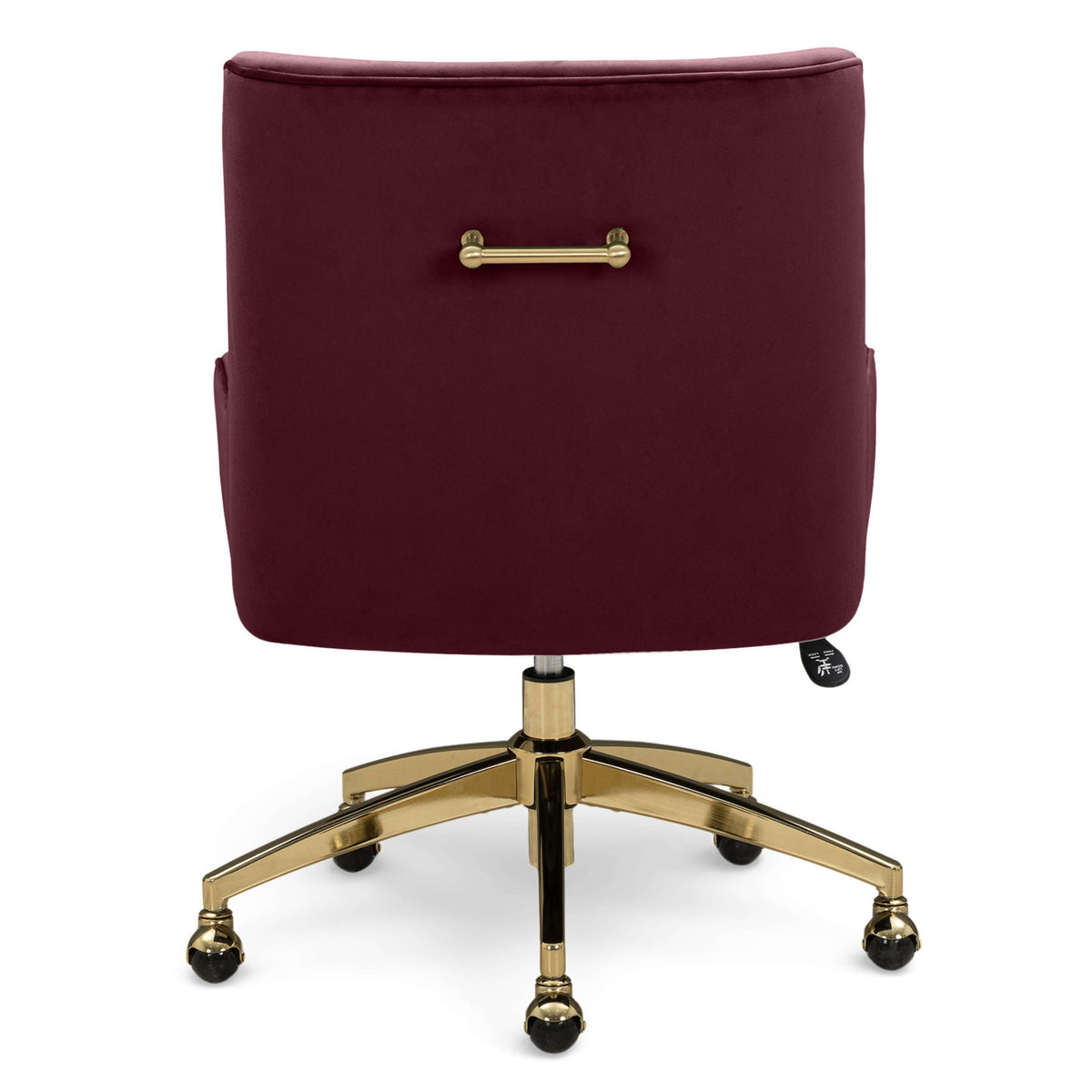 TOV Furniture Beatrix Red Performance Velvet Office Swivel Chair