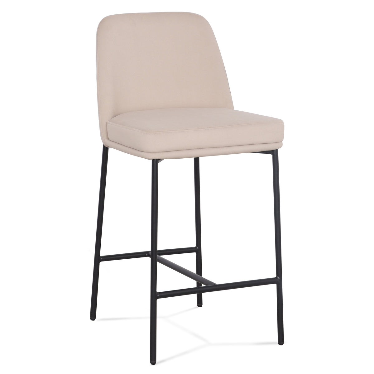TOV Furniture Sydney Taupe Performance Velvet Counter Stool Set of 2