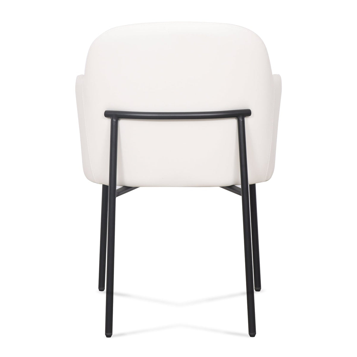 TOV Furniture Sydney Cream Performance Vegan Leather Armchair Set of 2