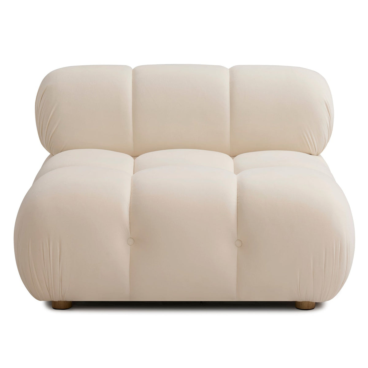 TOV Furniture Calliope Off White Performance Modular Armless Chair