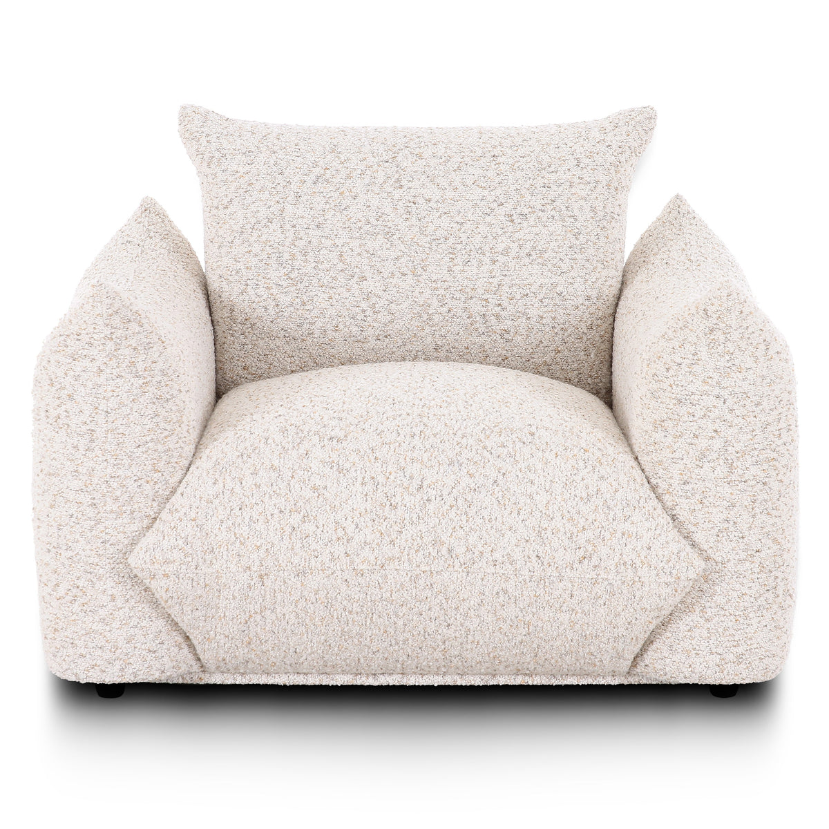 TOV Furniture Saint Tropez Nubby Armchair in Sand boucle, primary product view