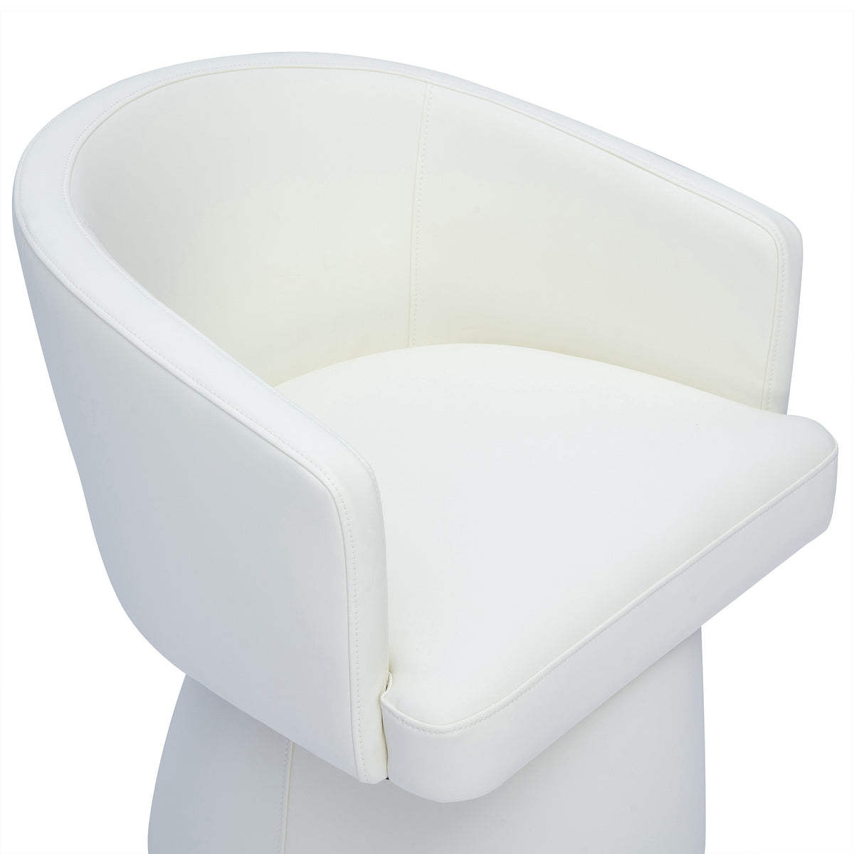 TOV Furniture Kristen Off White Rolling Desk Chair