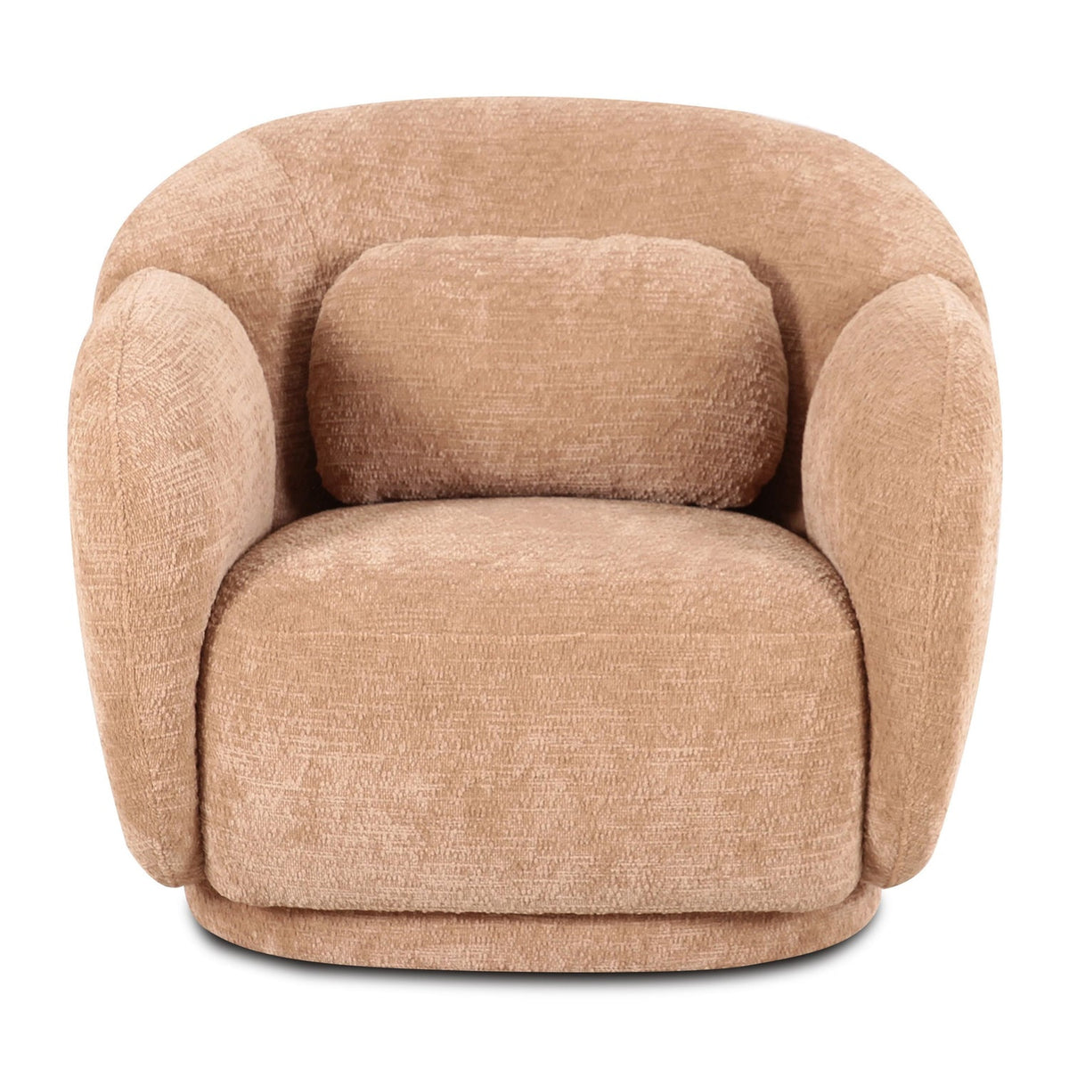 TOV Furniture Misty Tan Accent Chair in tan woven fabric, primary product view