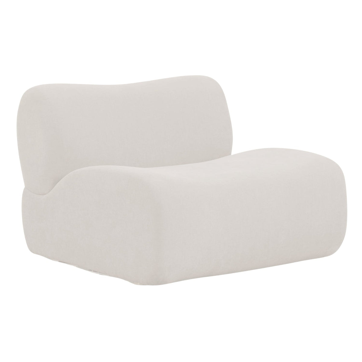 TOV Furniture Zenith Cream Upcycled Armless Chair