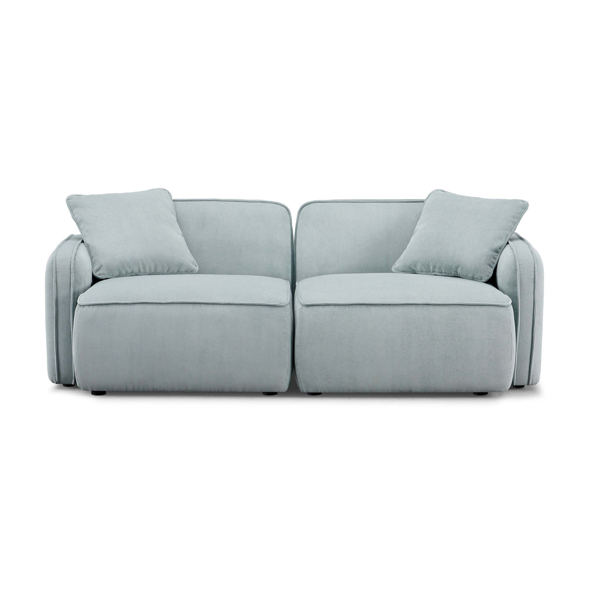TOV Furniture Travie Sea Blue Modular Loveseat
