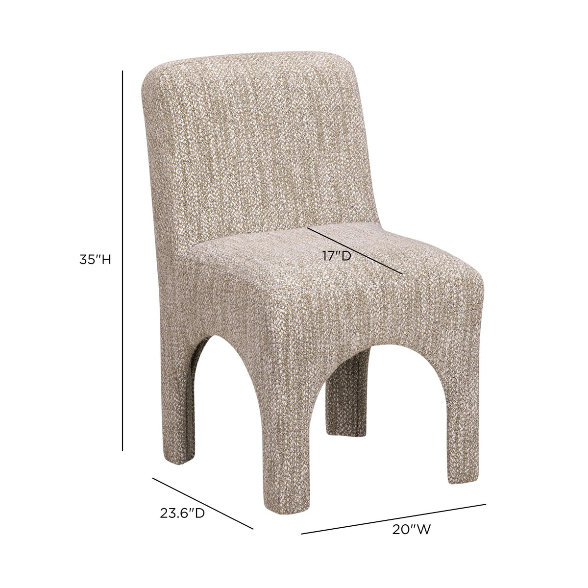 TOV Furniture Tomlin Beige Performance Chenille Dining Chair