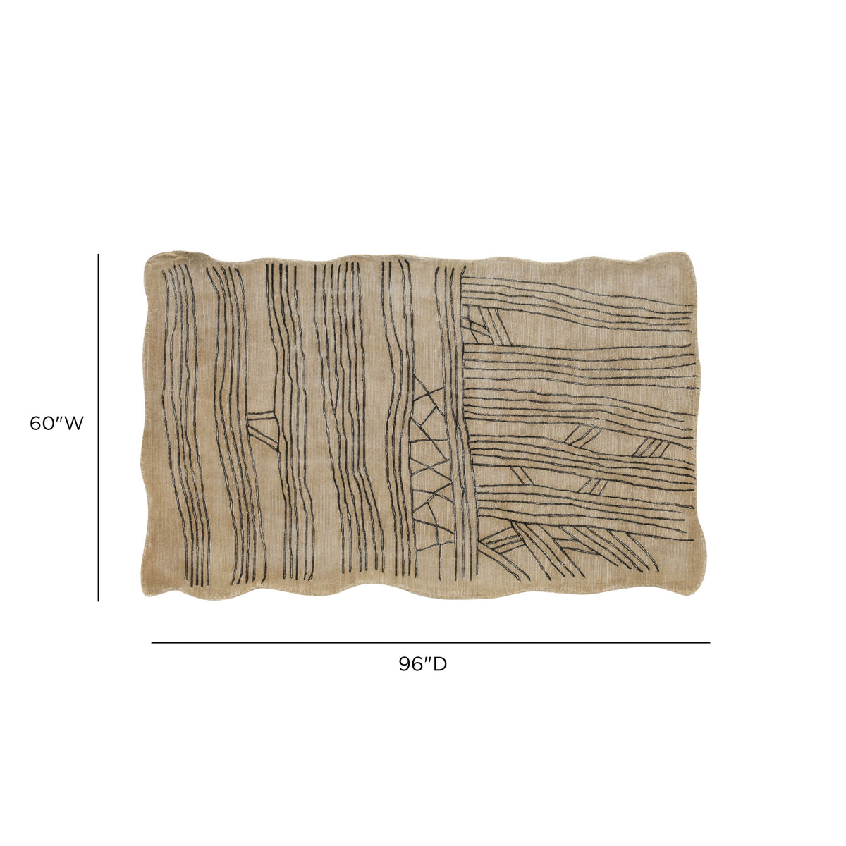 TOV Furniture Daphne Natural Hand Tufted Wool Area Rug