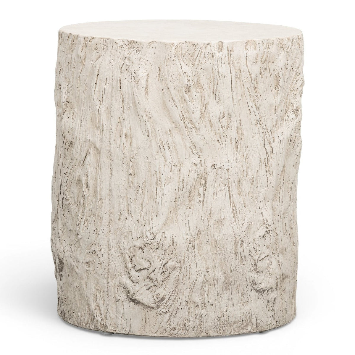 TOV Furniture Fawn Driftwood Concrete Indoor/Outdoor Side Table