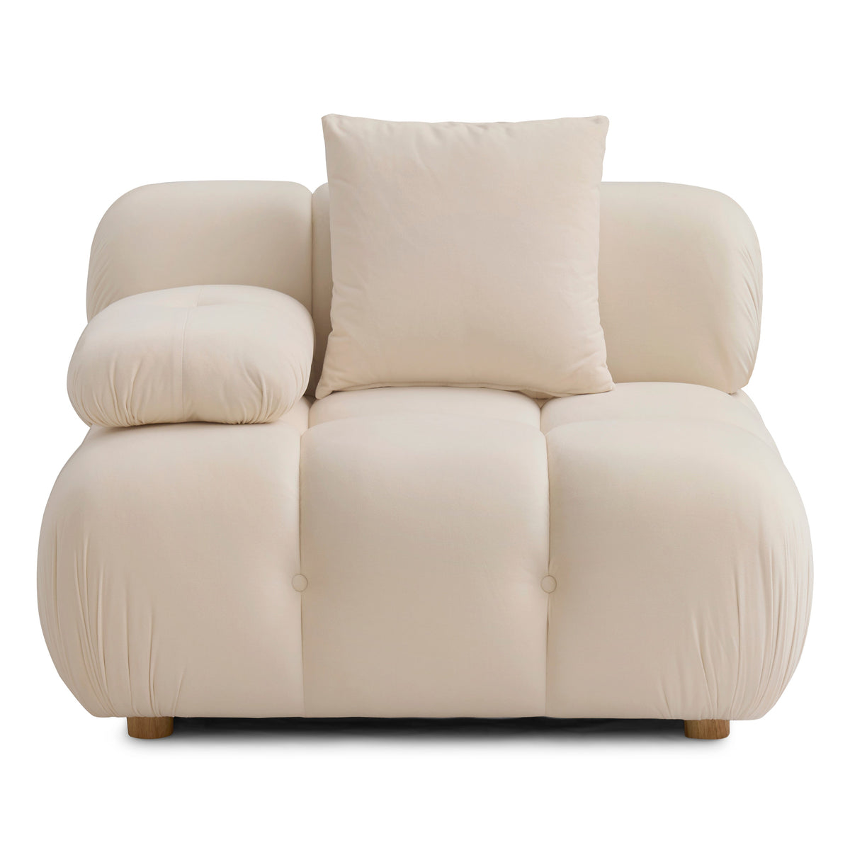 TOV Furniture Calliope Off White Performance Modular Corner Chair