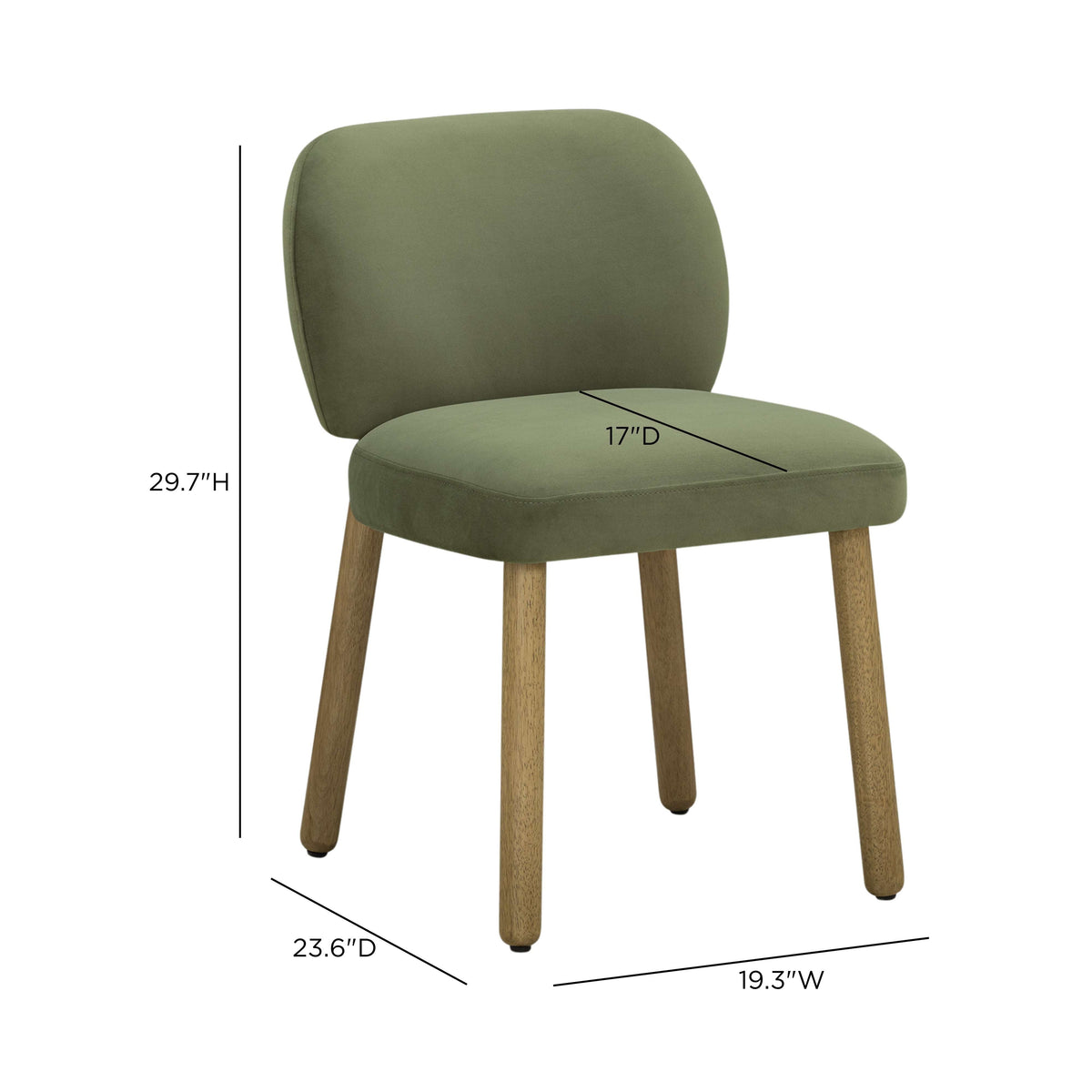 TOV Furniture Foxy Green Performance Dining Chair