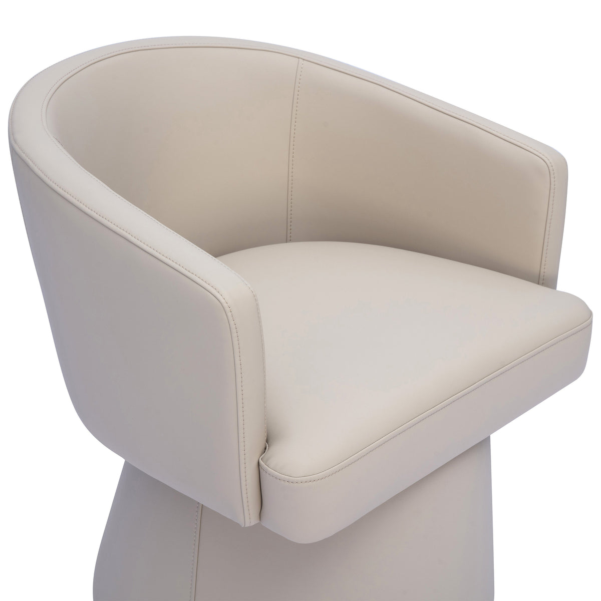 TOV Furniture Kristen Beige Rolling Desk Chair