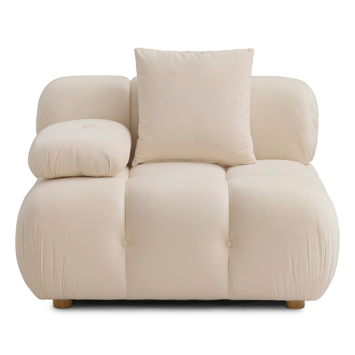 TOV Furniture Calliope Off White Performance Modular Corner Chair