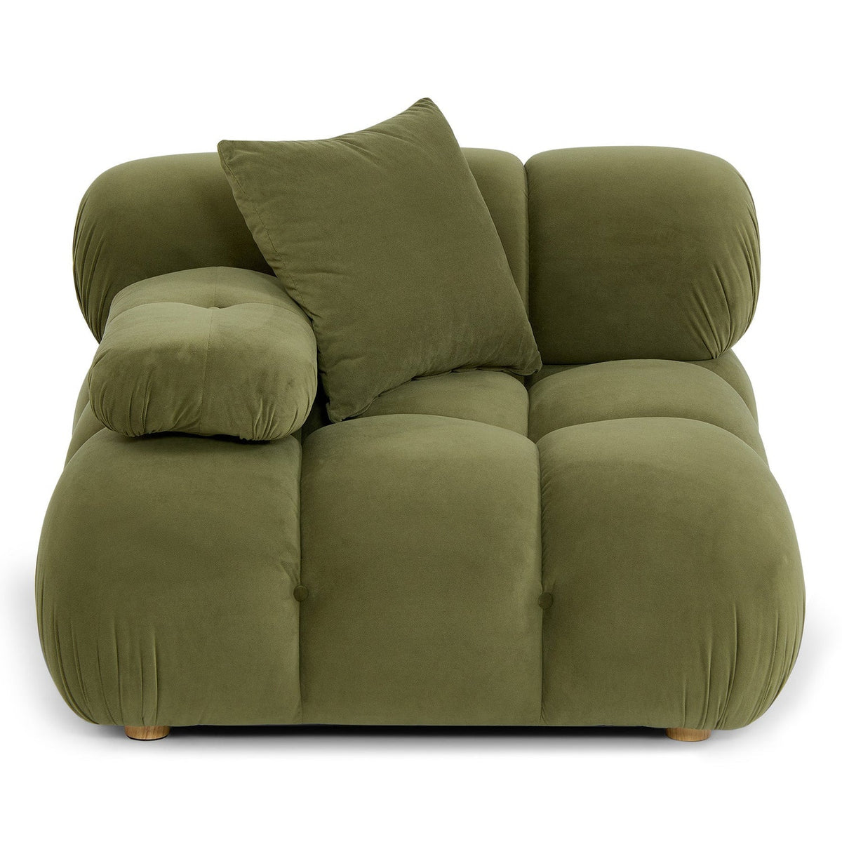 TOV Furniture Calliope Olive Green Performance Modular Corner Chair