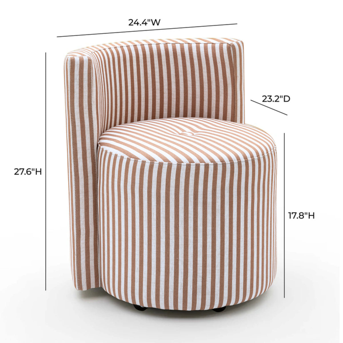 TOV Furniture Alyssa Rolling Desk Chair