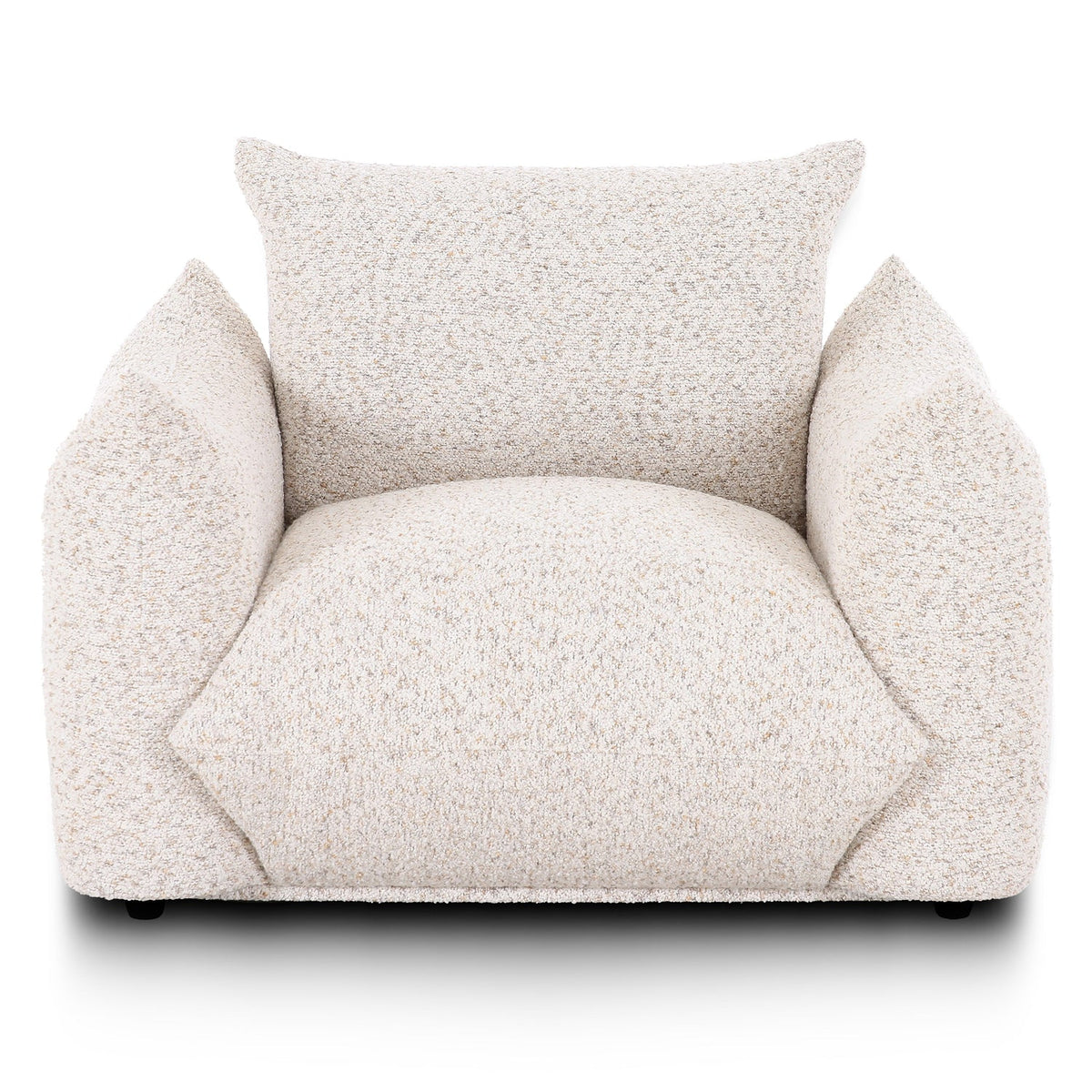 TOV Furniture Saint Tropez Nubby Armchair in Sand boucle, primary product view