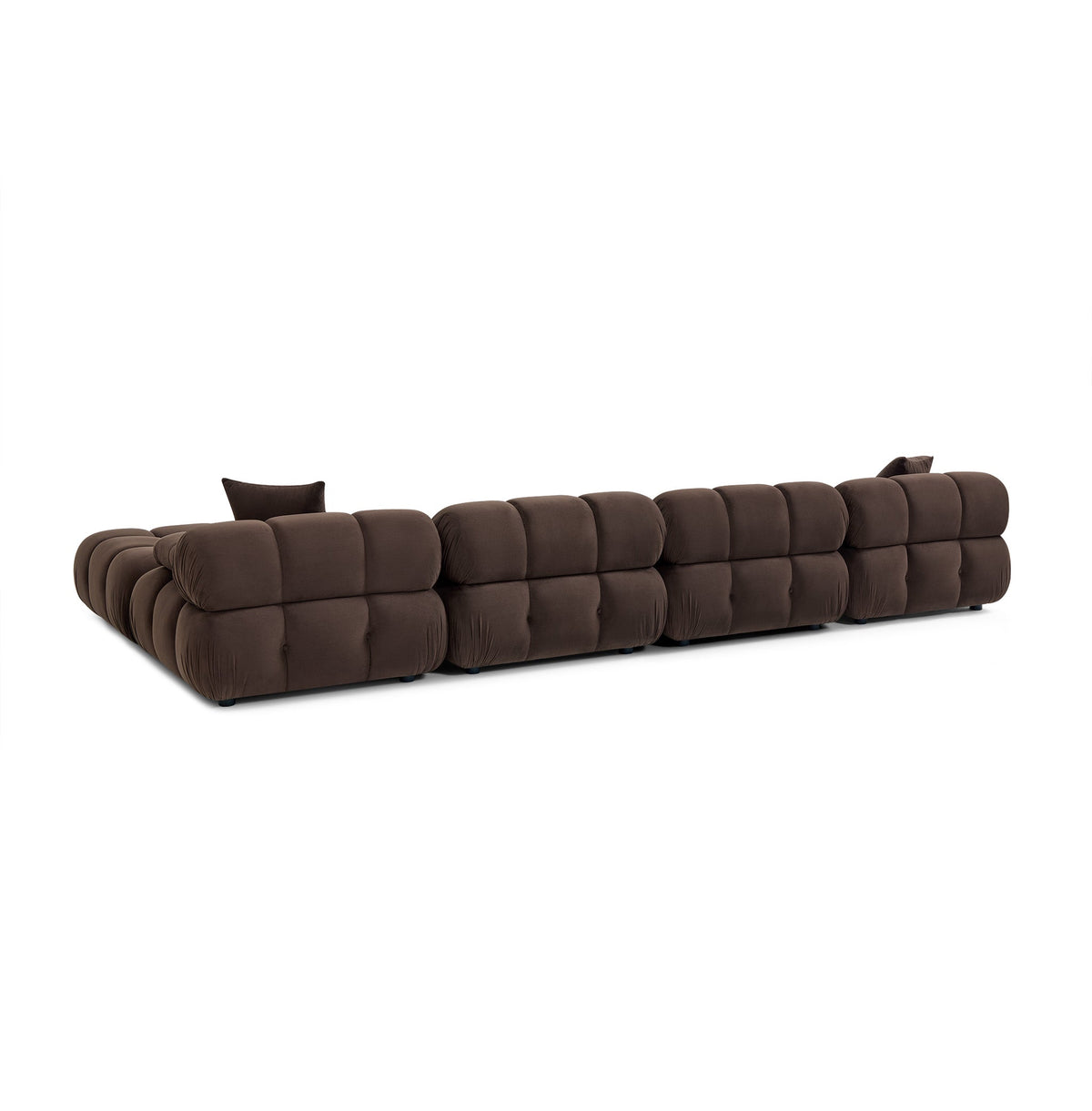 TOV Furniture Calliope Dark Brown Performance 6-piece Modular U-Sectional Sofa